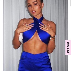 NWT - Special moment scarf wrap top